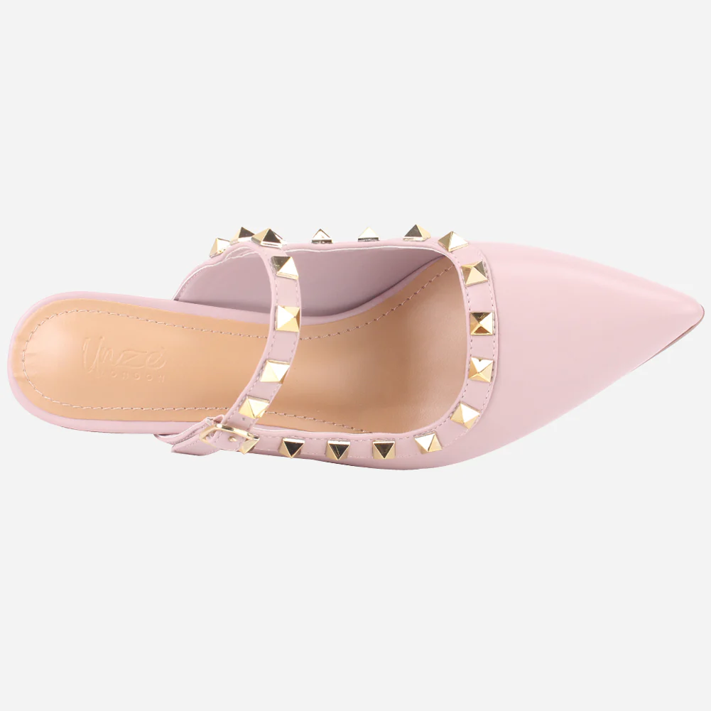 Women's "LIZA" Studs Accented Sandals - Image 4