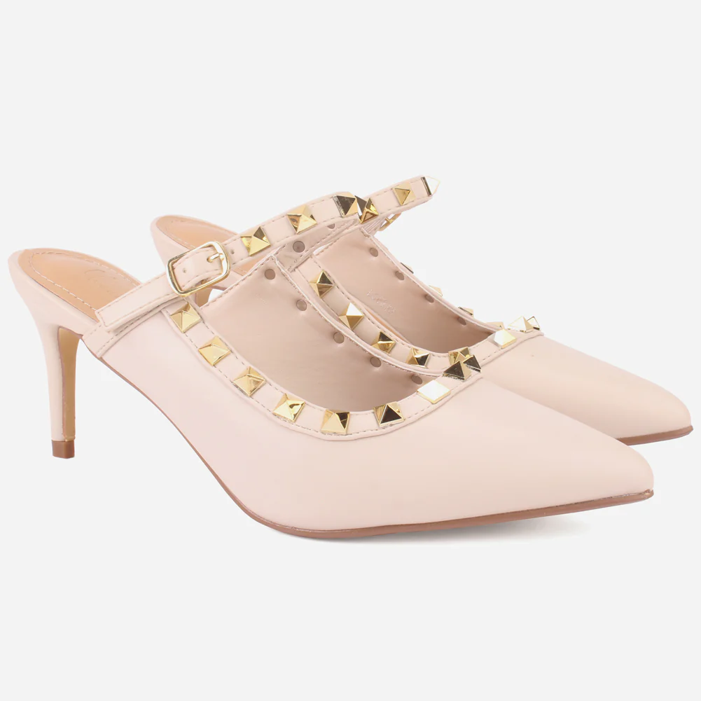 Women's "LIZA" Studs Accented Sandals - Image 2