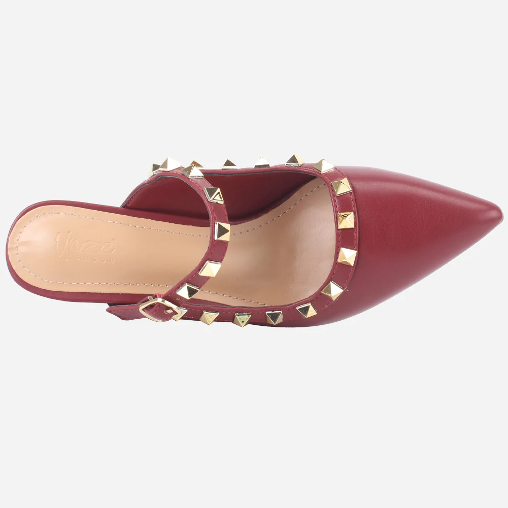 Women's "LIZA" Studs Accented Sandals - Image 4