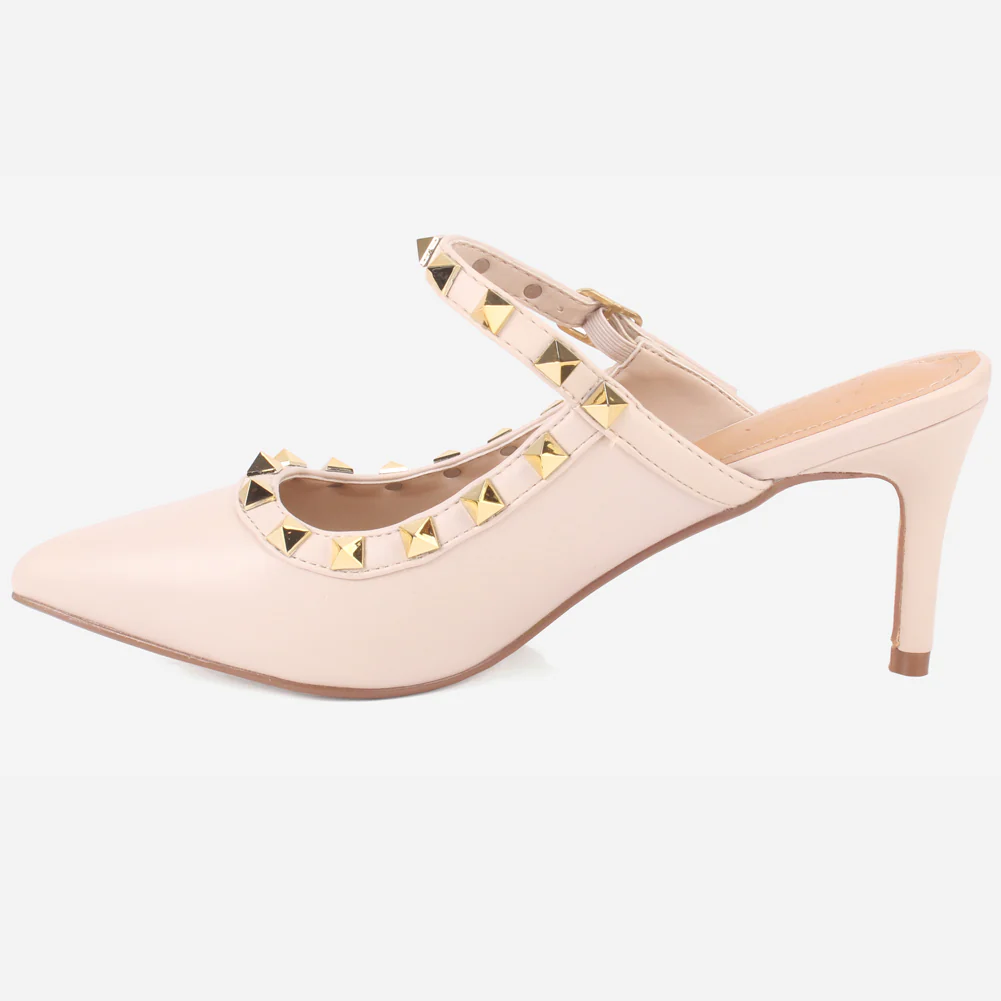 Women's "LIZA" Studs Accented Sandals - Image 3