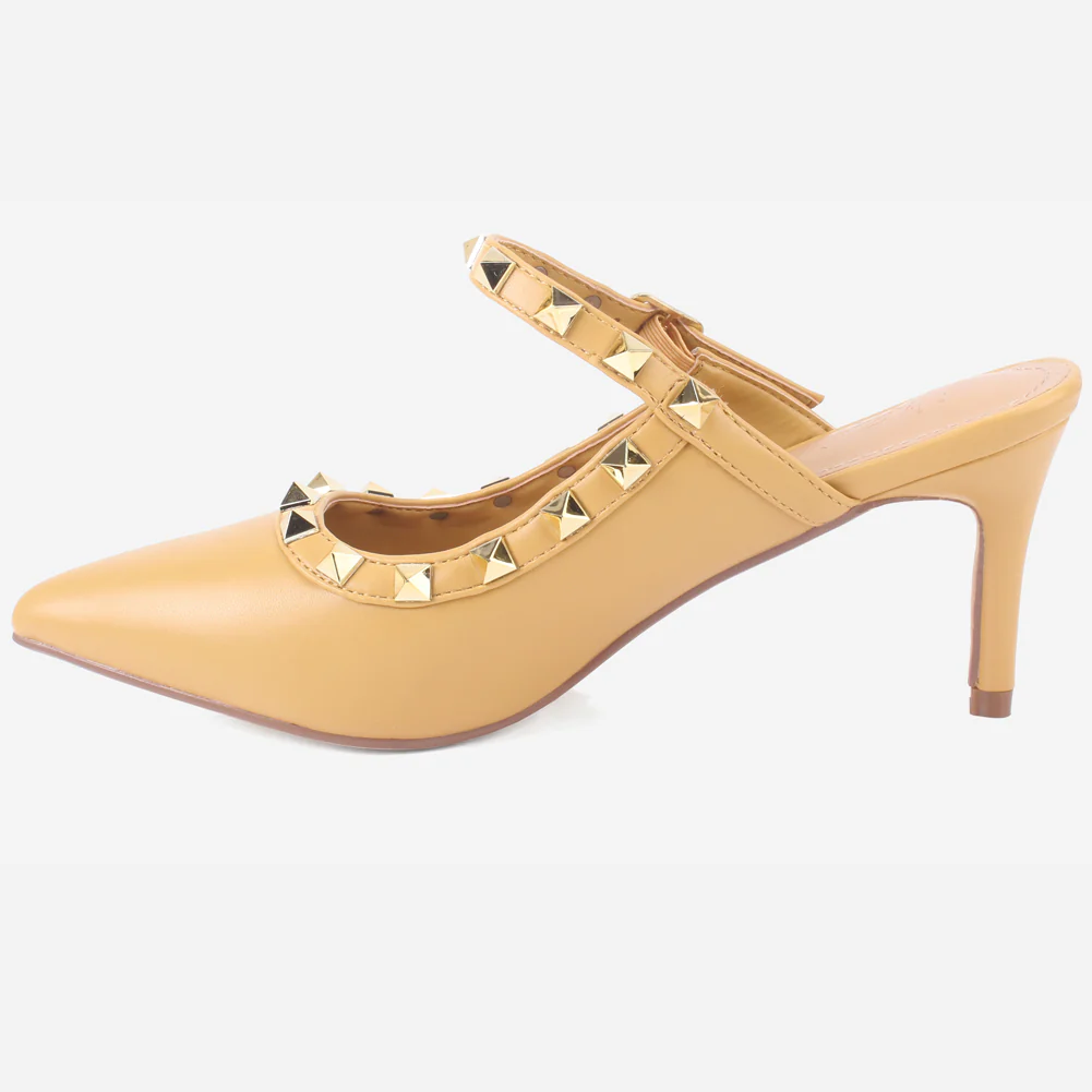 Women's "LIZA" Studs Accented Sandals - Image 3