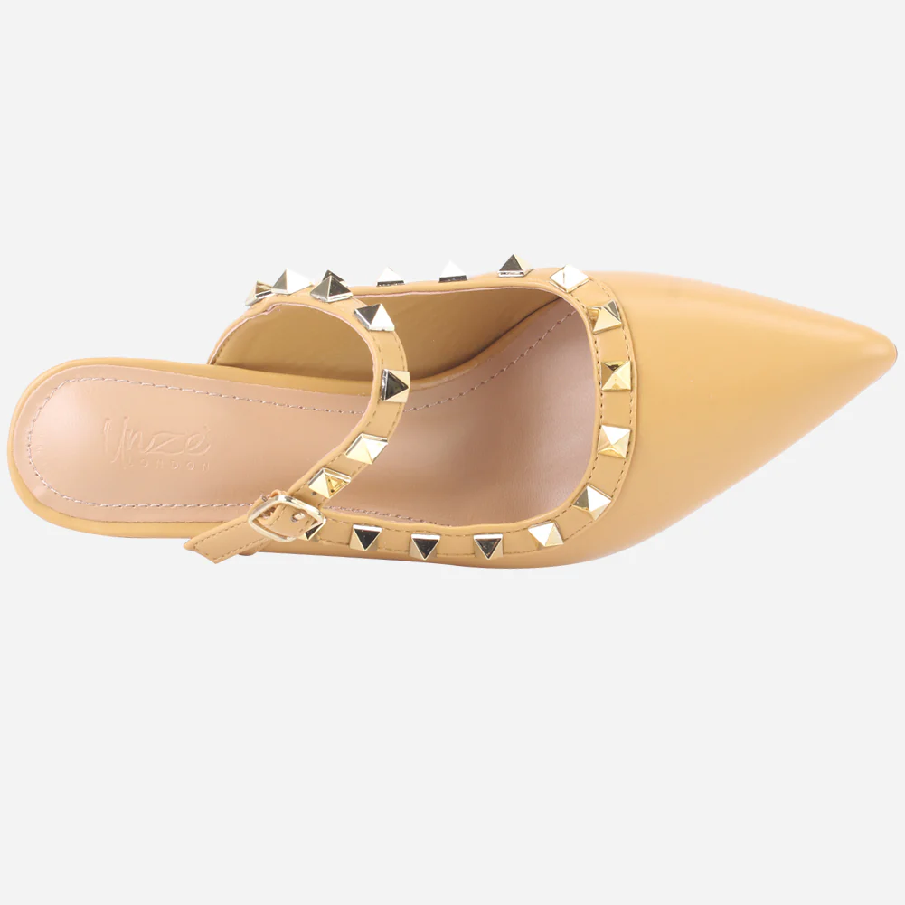 Women's "LIZA" Studs Accented Sandals - Image 4