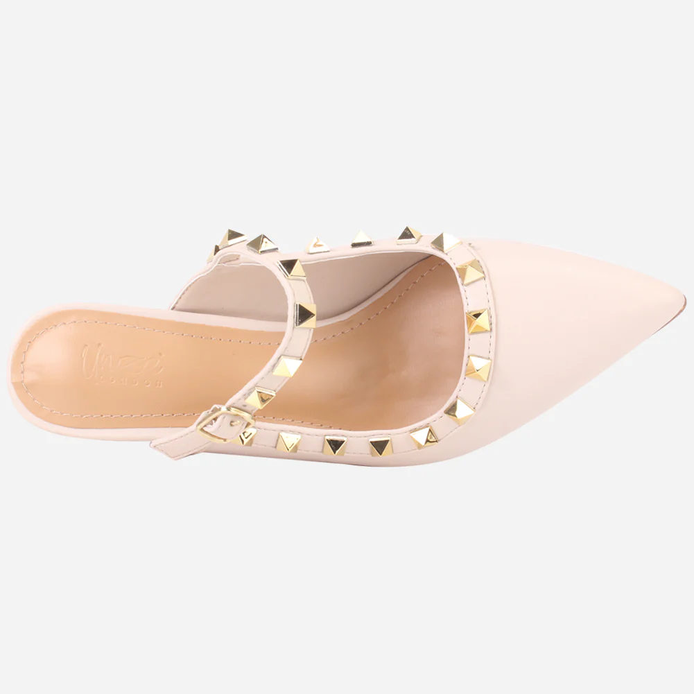 Women's "LIZA" Studs Accented Sandals - Image 4