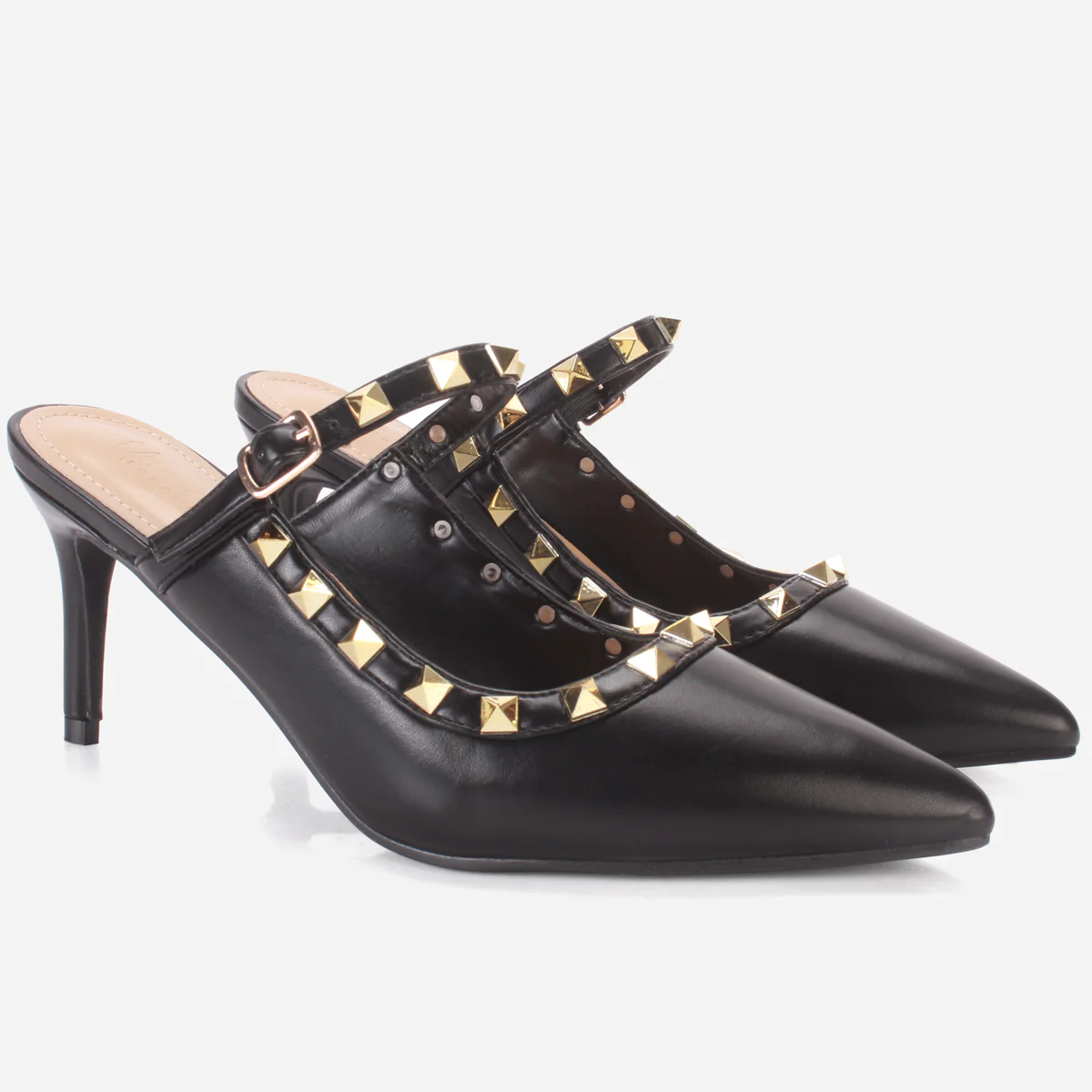 Women's "LIZA" Studs Accented Sandals - Image 2
