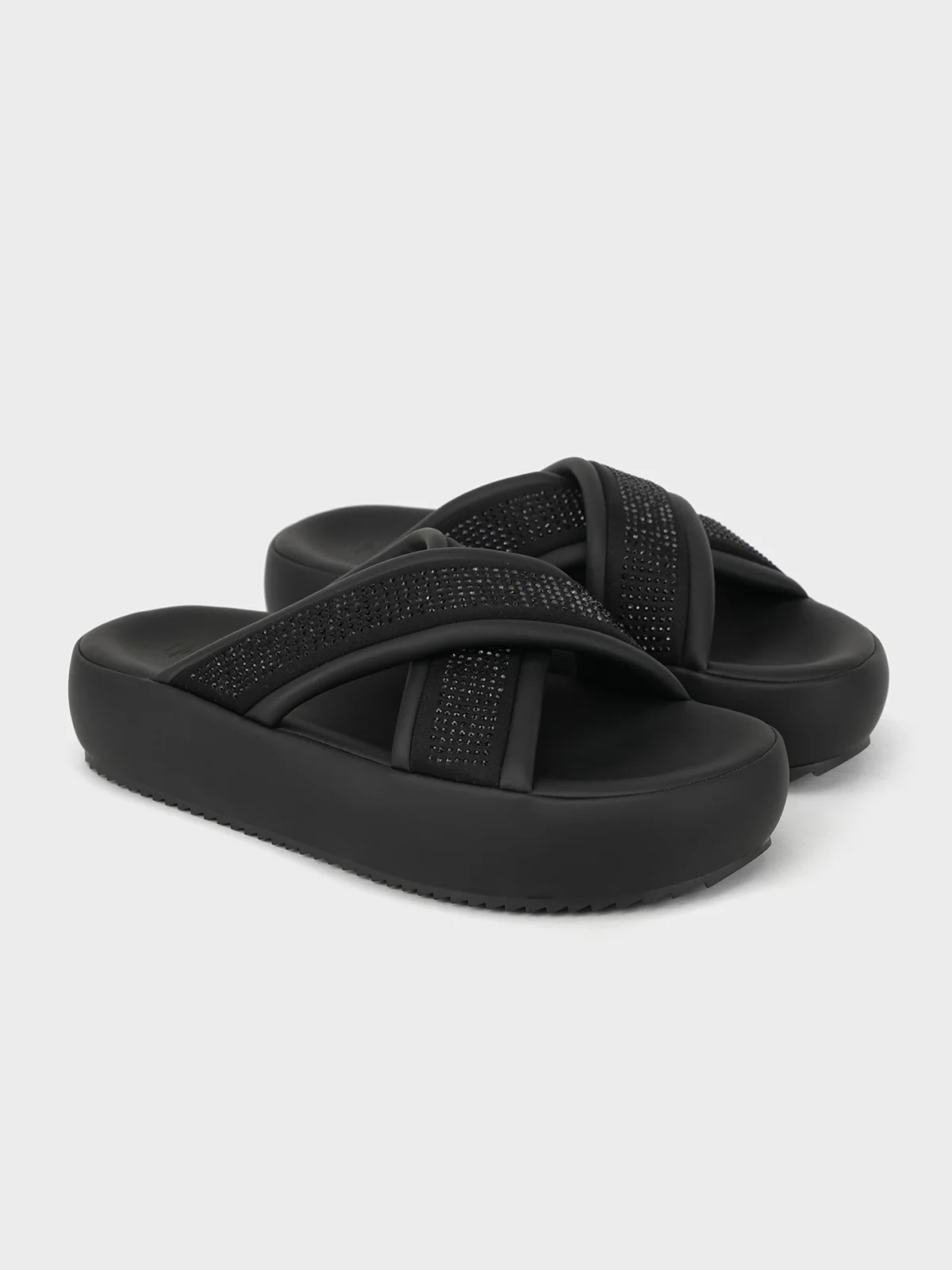 Womens "LUCIO" Crossover Casual Slippers - Image 4