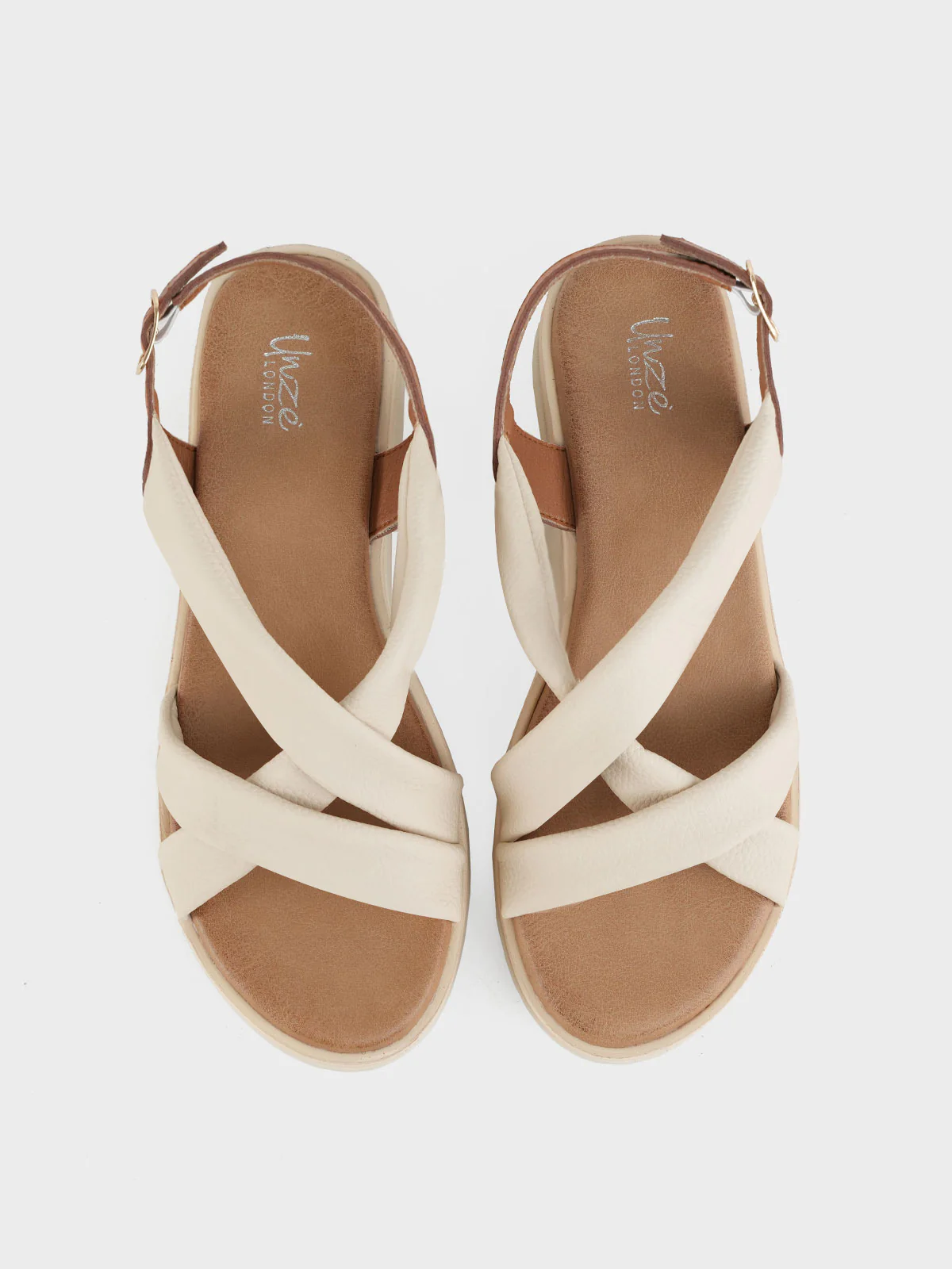 Womens "LUELLA" Casual Cross Over Sandals - Image 8