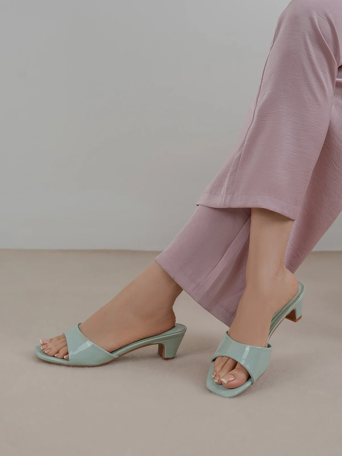 Womens "LUNA" Block Heels Sandals - Image 6