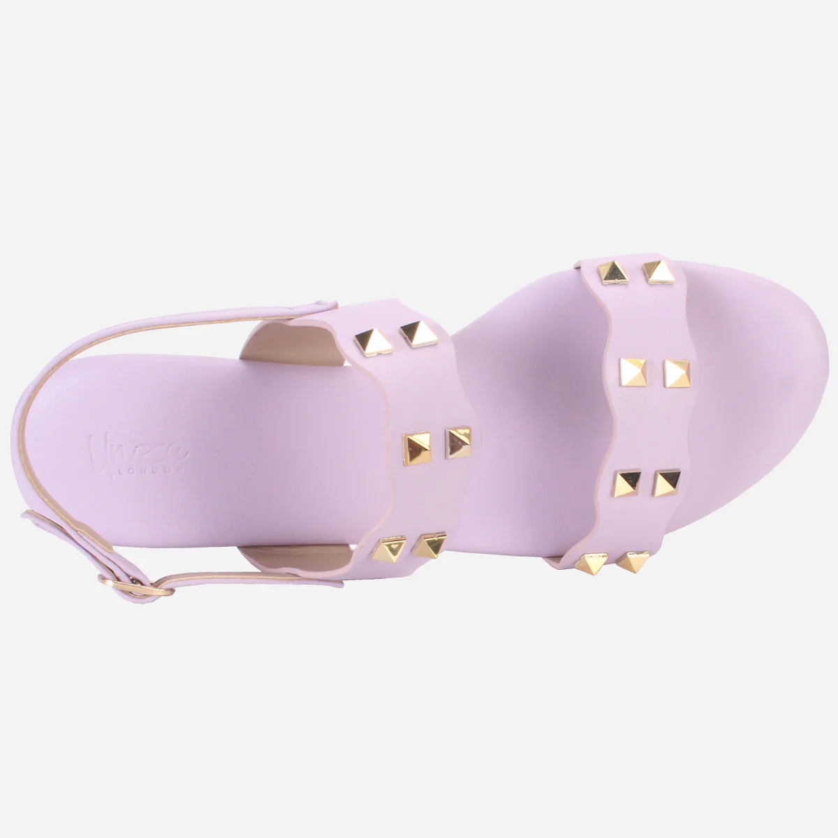 Womens "MAEY" Flat Stud Detailing Summer Sandals - Image 4