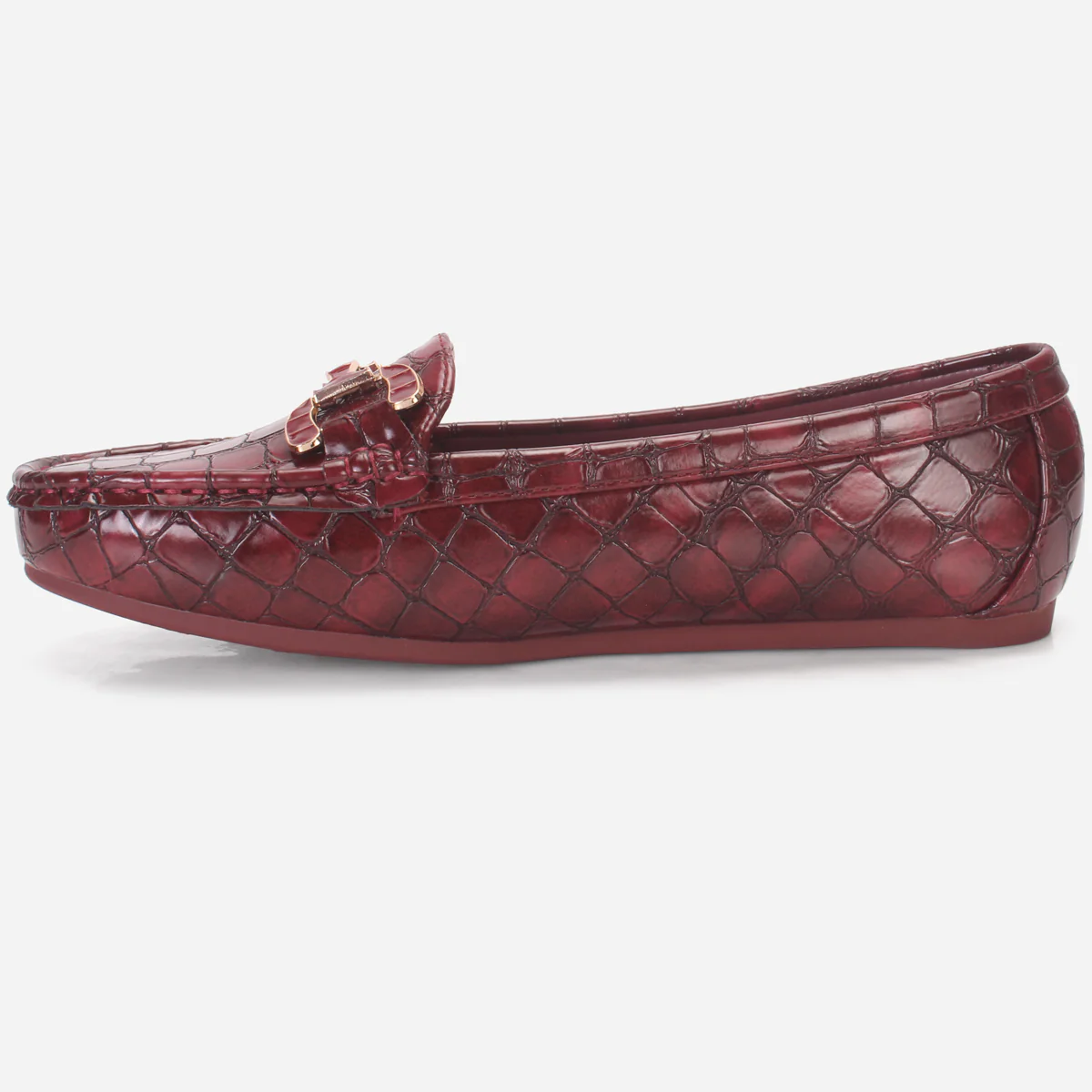 Womens "MAEYRUM" Flat Comfy Slide In Moccasins - Image 3