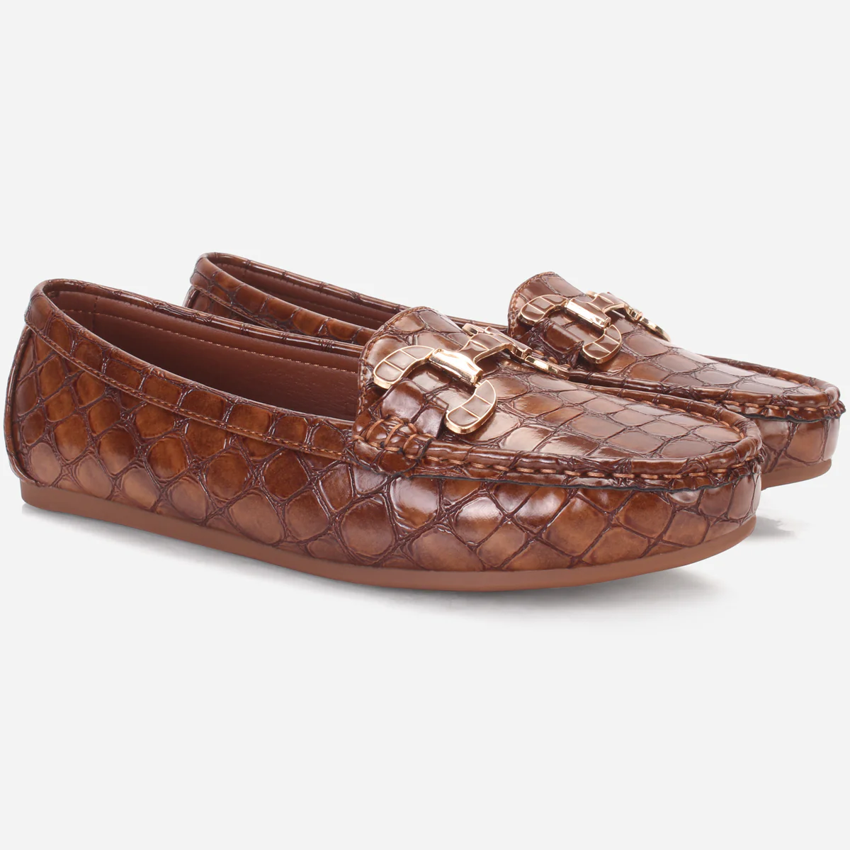 Womens "MAEYRUM" Flat Comfy Slide In Moccasins - Image 2