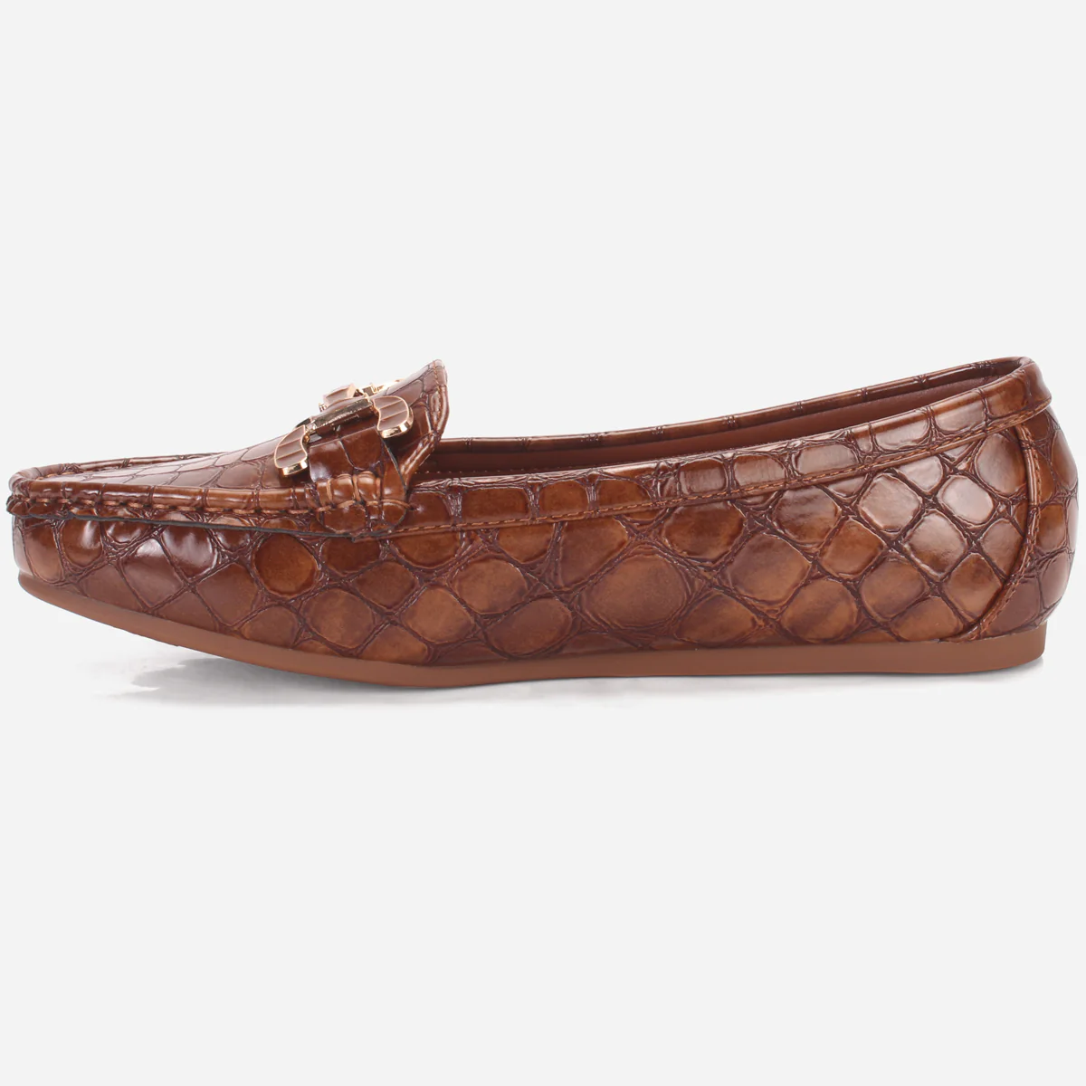 Womens "MAEYRUM" Flat Comfy Slide In Moccasins - Image 3