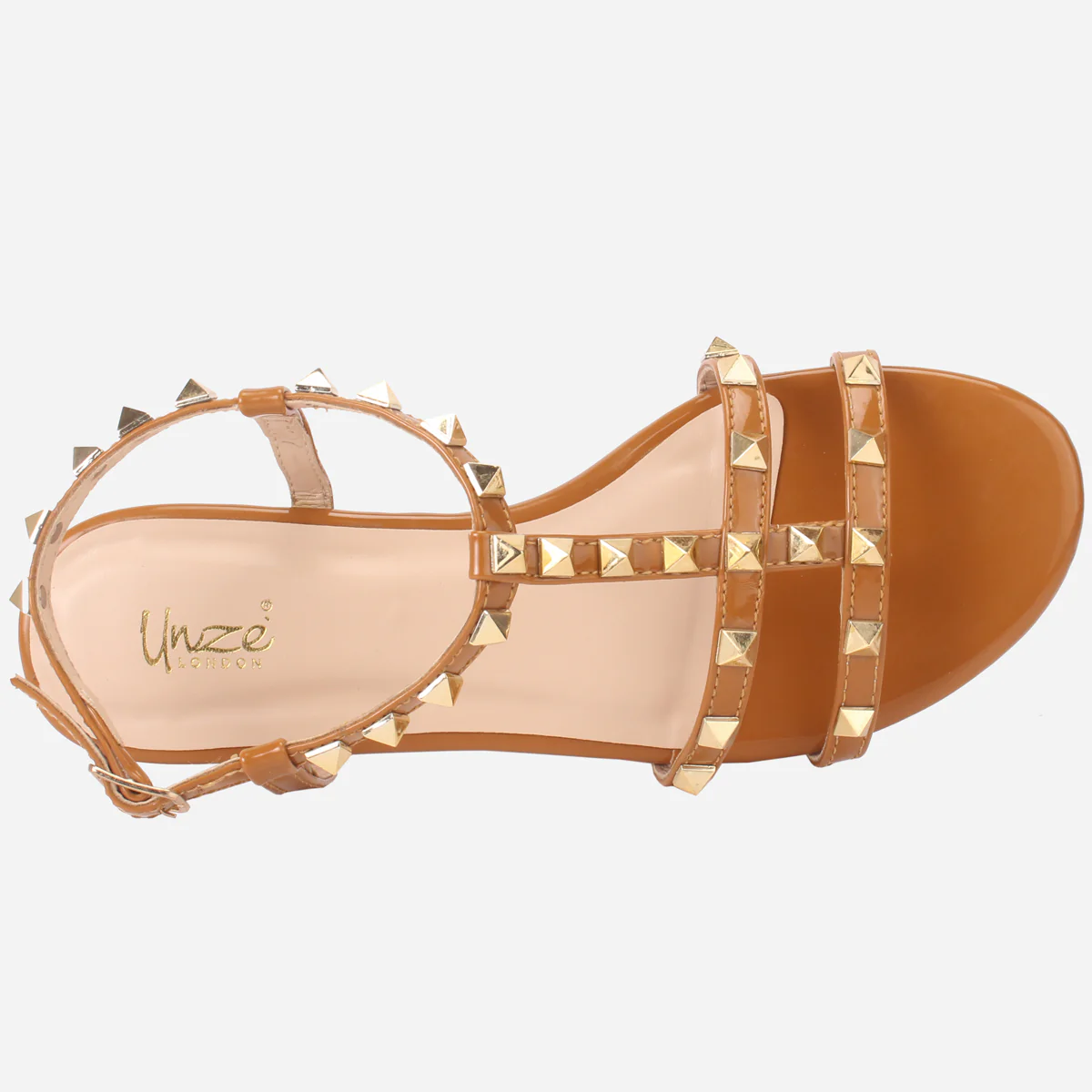 Womens "MAIDAS" Studs Detailing Flat Sandals - Image 4