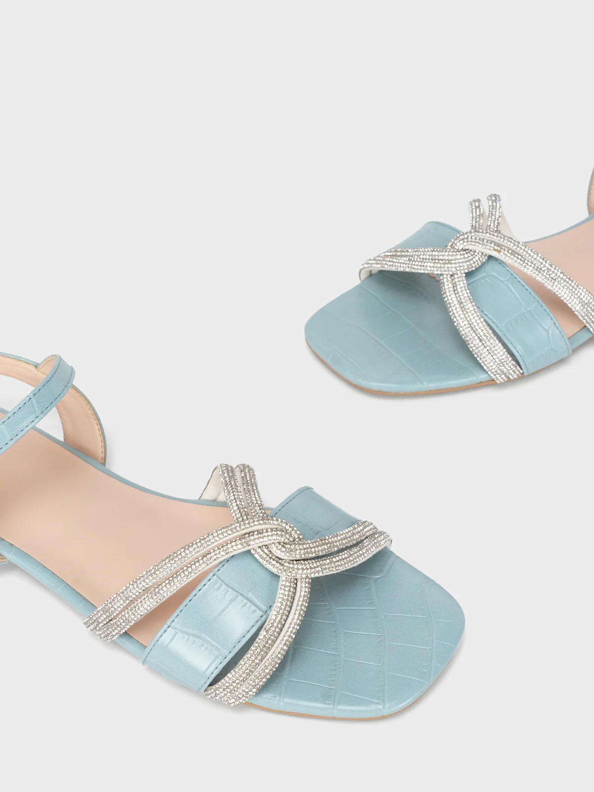 Women's "MARTINA" Crystals Detailing Sandals - Image 4
