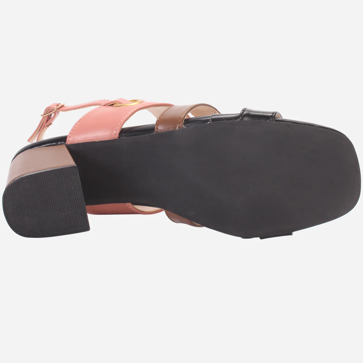 Womens "MICHELLE" Block Heeled Open Toe Sandals - Image 5