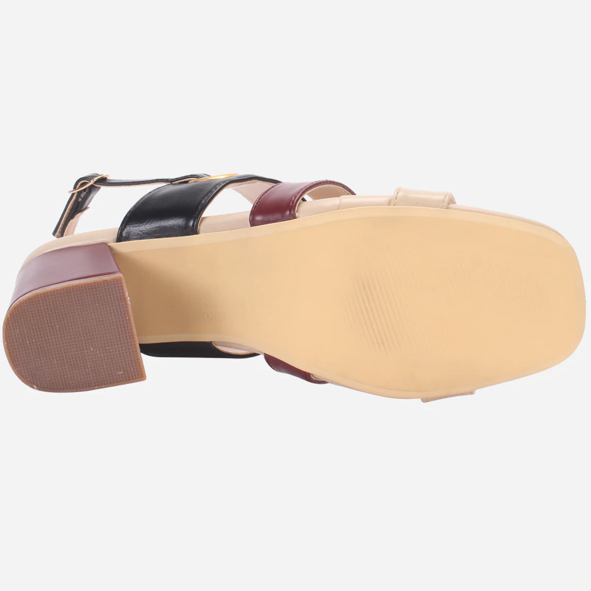 Womens "MICHELLE" Block Heeled Open Toe Sandals - Image 5