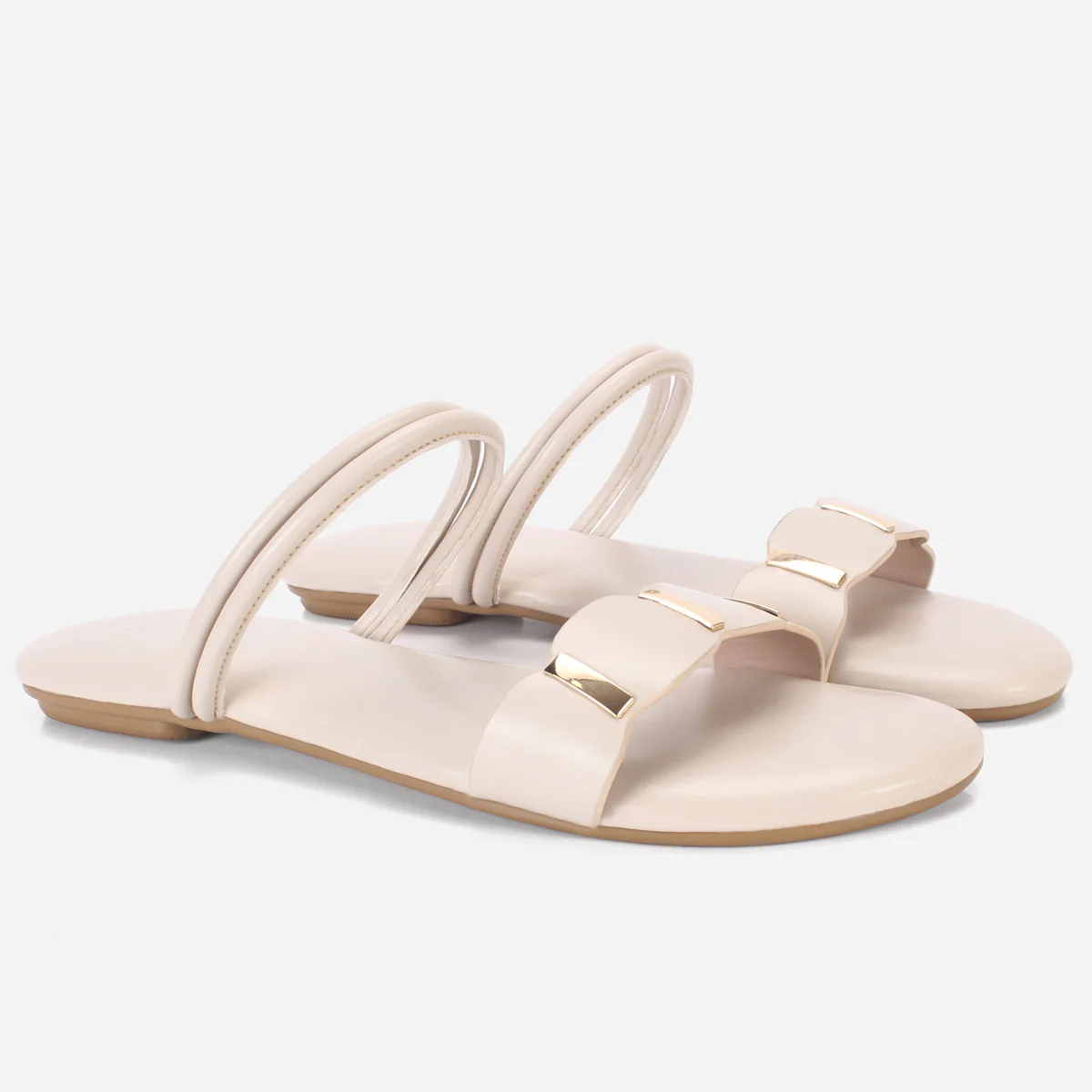 Womens "MILES" Comfy Flat Open-Toe Summer Slippers - Image 2