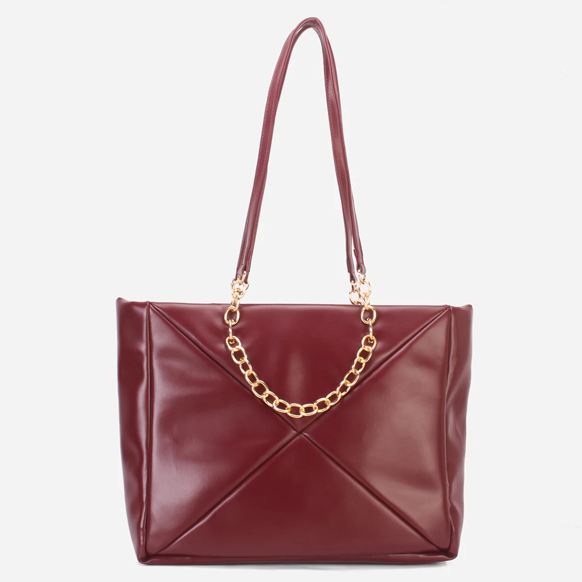 Women's "MILLANO" Chained Suede Tote Bag - Image 3