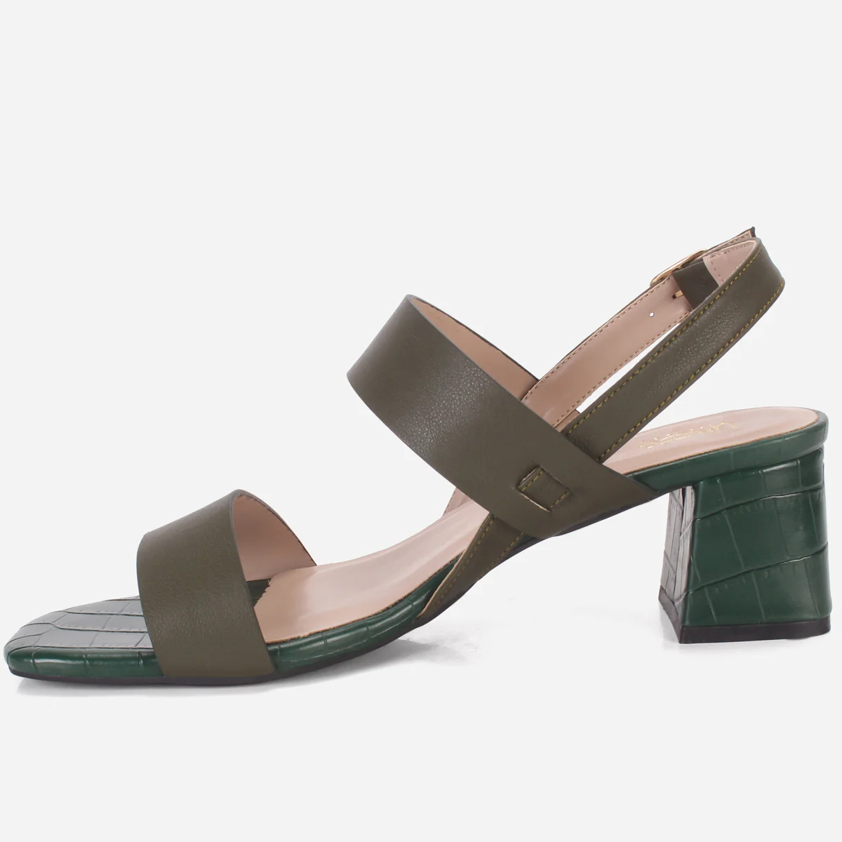 Women's "MOIERA" Block Heeled Open Toe Sandals - Image 3