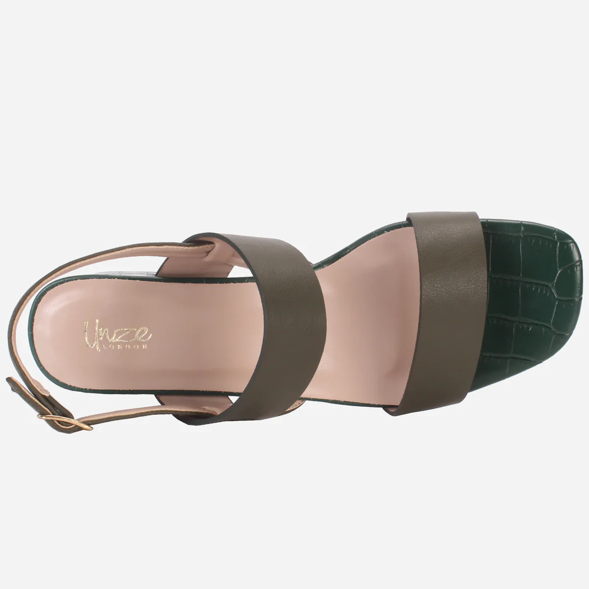 Women's "MOIERA" Block Heeled Open Toe Sandals - Image 4