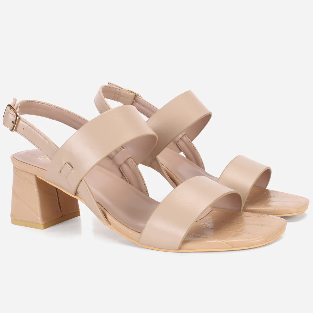 Women's "MOIERA" Block Heeled Open Toe Sandals - Image 2