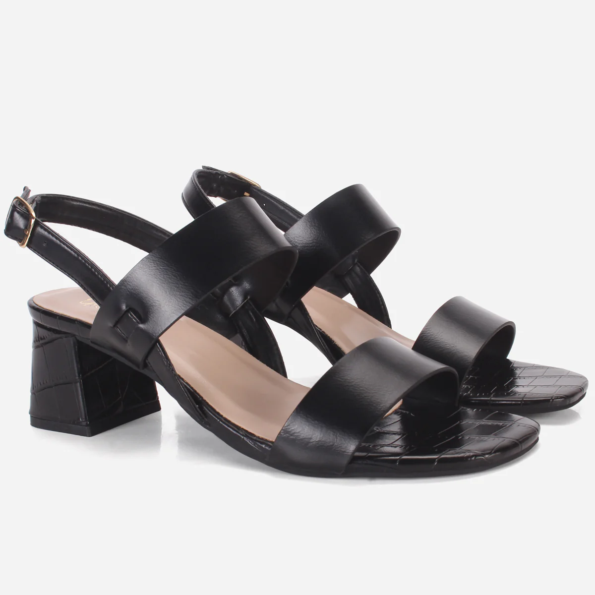 Women's "MOIERA" Block Heeled Open Toe Sandals - Image 2