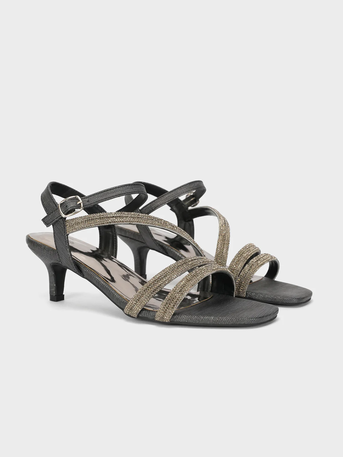 Women's "MOMUS" Glittery Party Sandals - Image 2