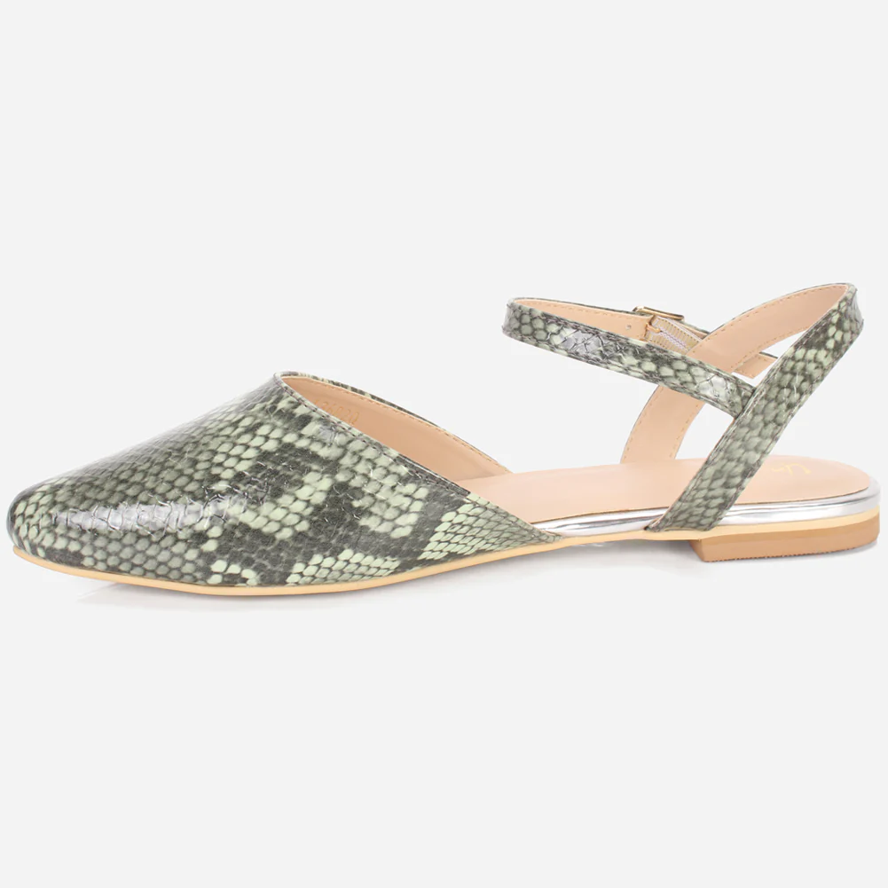 Womens "MONISHA" Pointy Flat Summer Sandals - Image 3