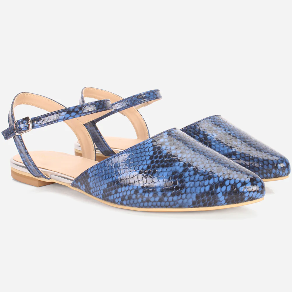 Womens "MONISHA" Pointy Flat Summer Sandals - Image 2