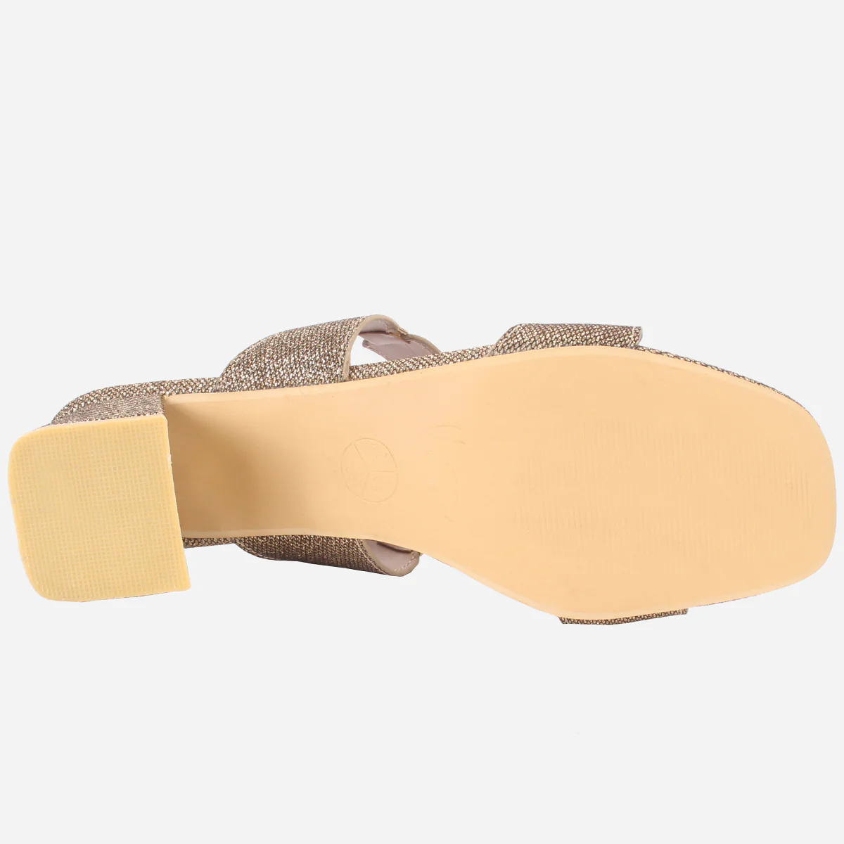 Womens "NATALIA" Fancy Block Heel Slide In Sandals - Image 5