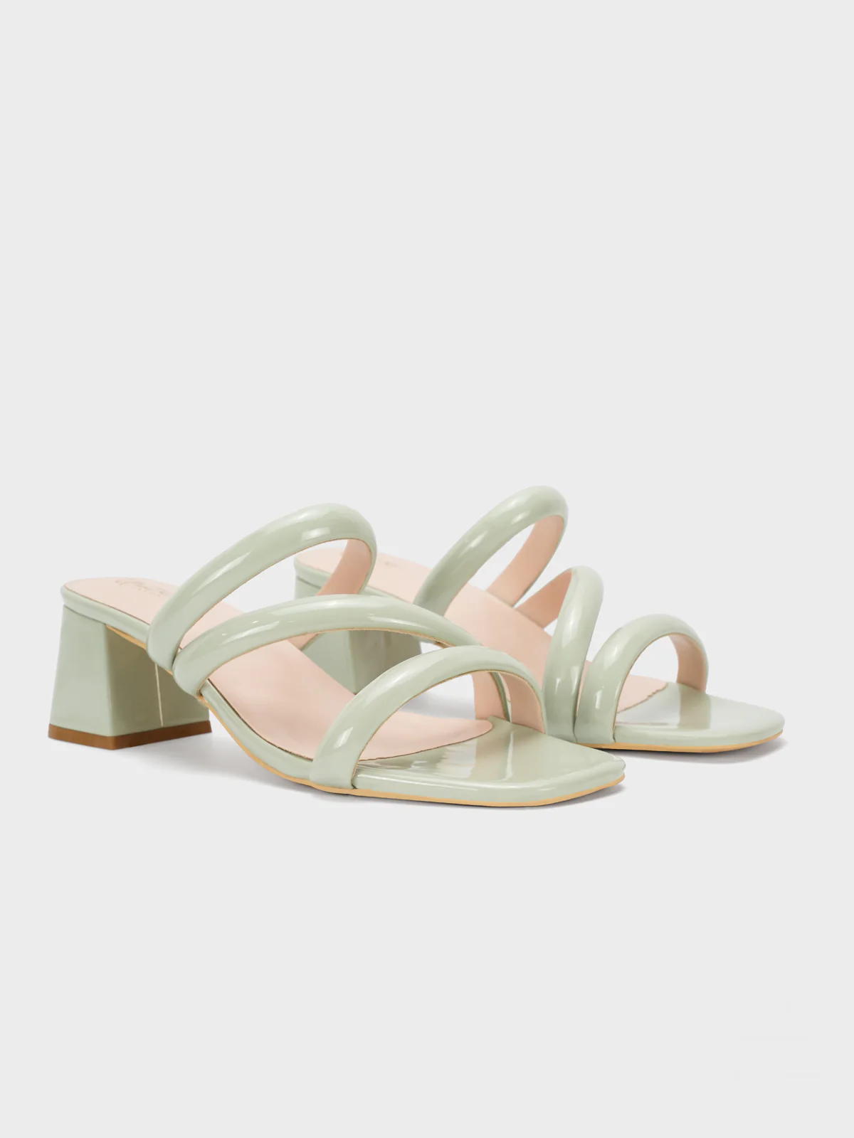 Womens "NEREUS" Patent Casual Sandals - Image 2