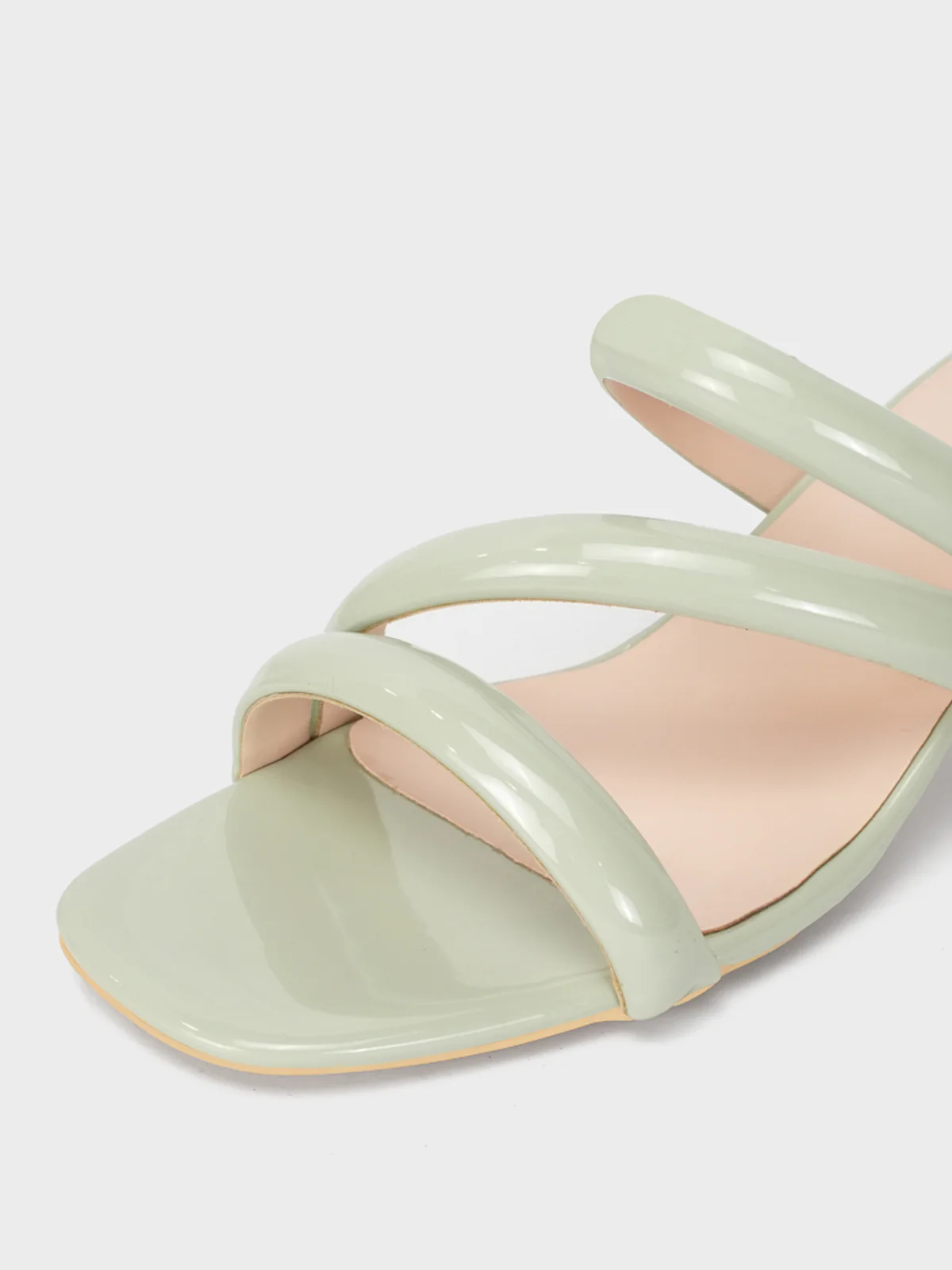 Womens "NEREUS" Patent Casual Sandals - Image 4