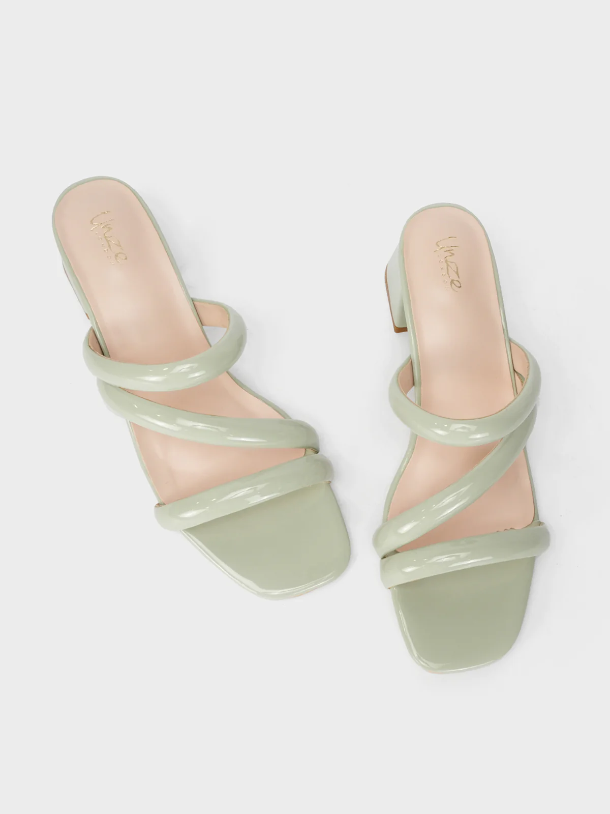 Womens "NEREUS" Patent Casual Sandals - Image 5