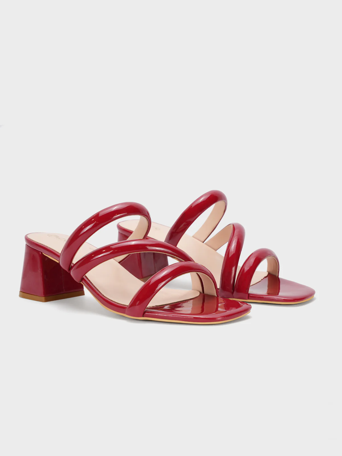 Womens "NEREUS" Patent Casual Sandals - Image 2