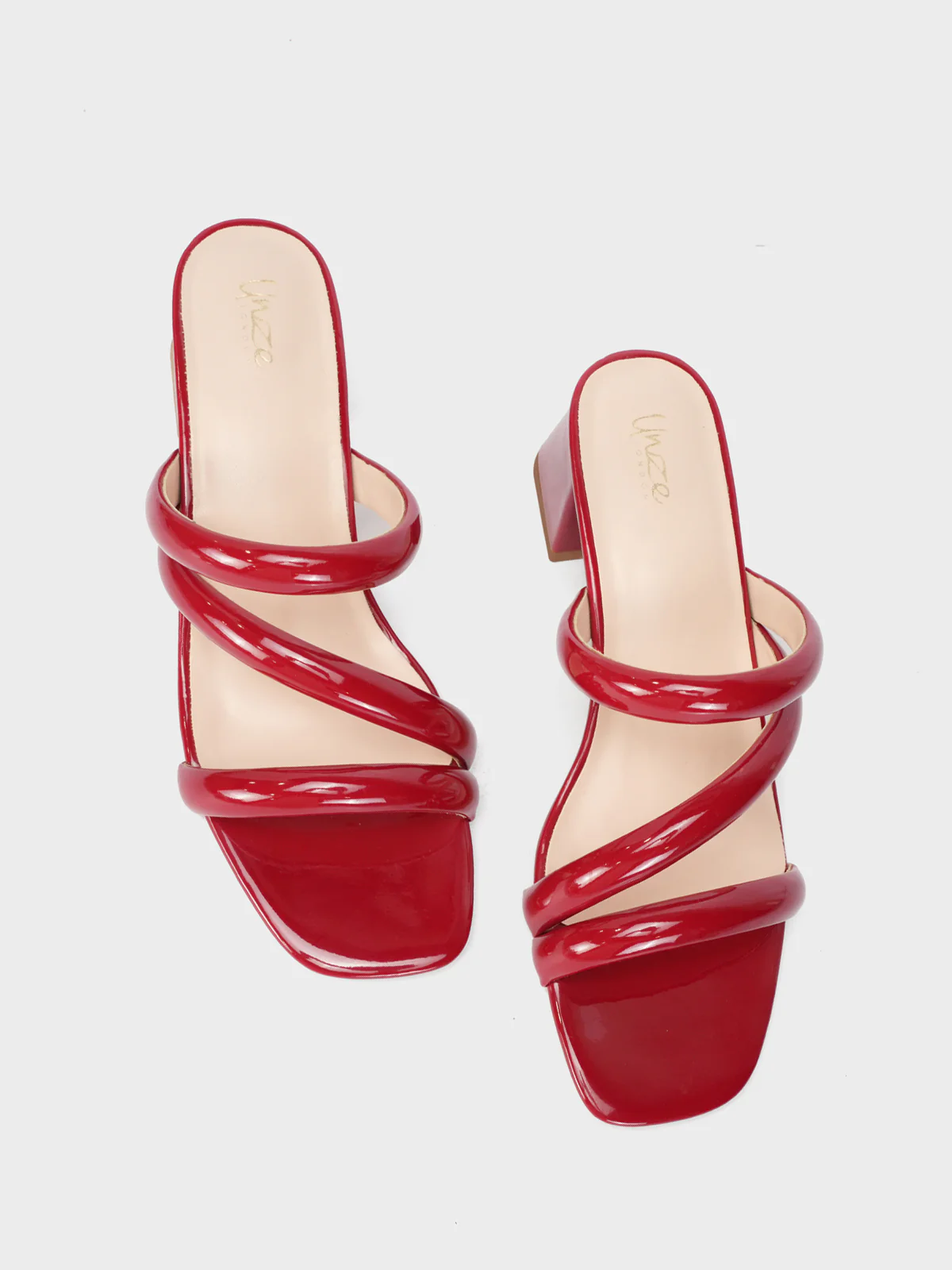 Womens "NEREUS" Patent Casual Sandals - Image 5