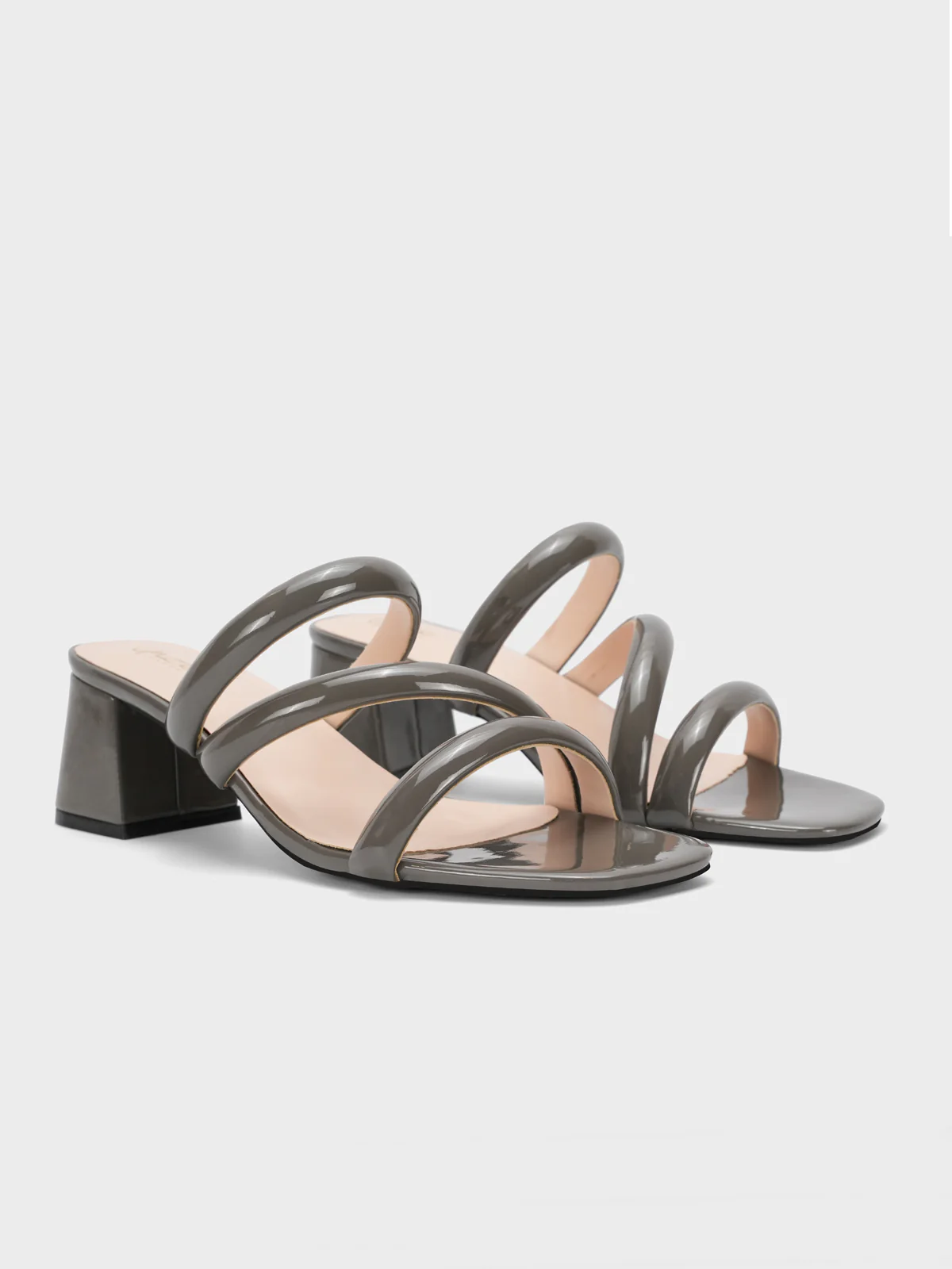 Womens "NEREUS" Patent Casual Sandals - Image 2