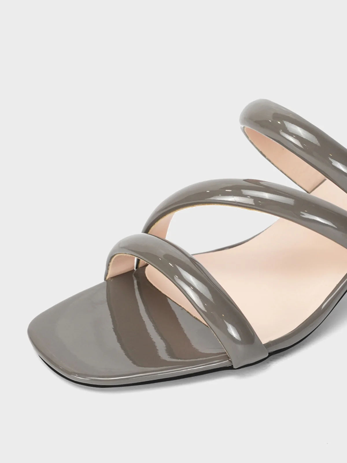 Womens "NEREUS" Patent Casual Sandals - Image 4