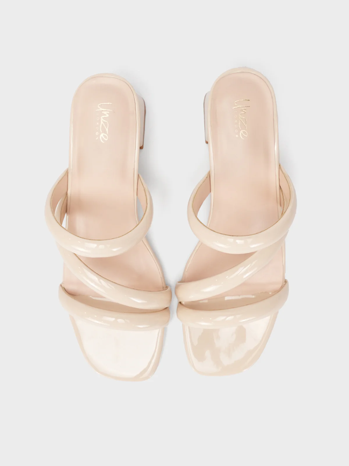 Womens "NEREUS" Patent Casual Sandals - Image 5