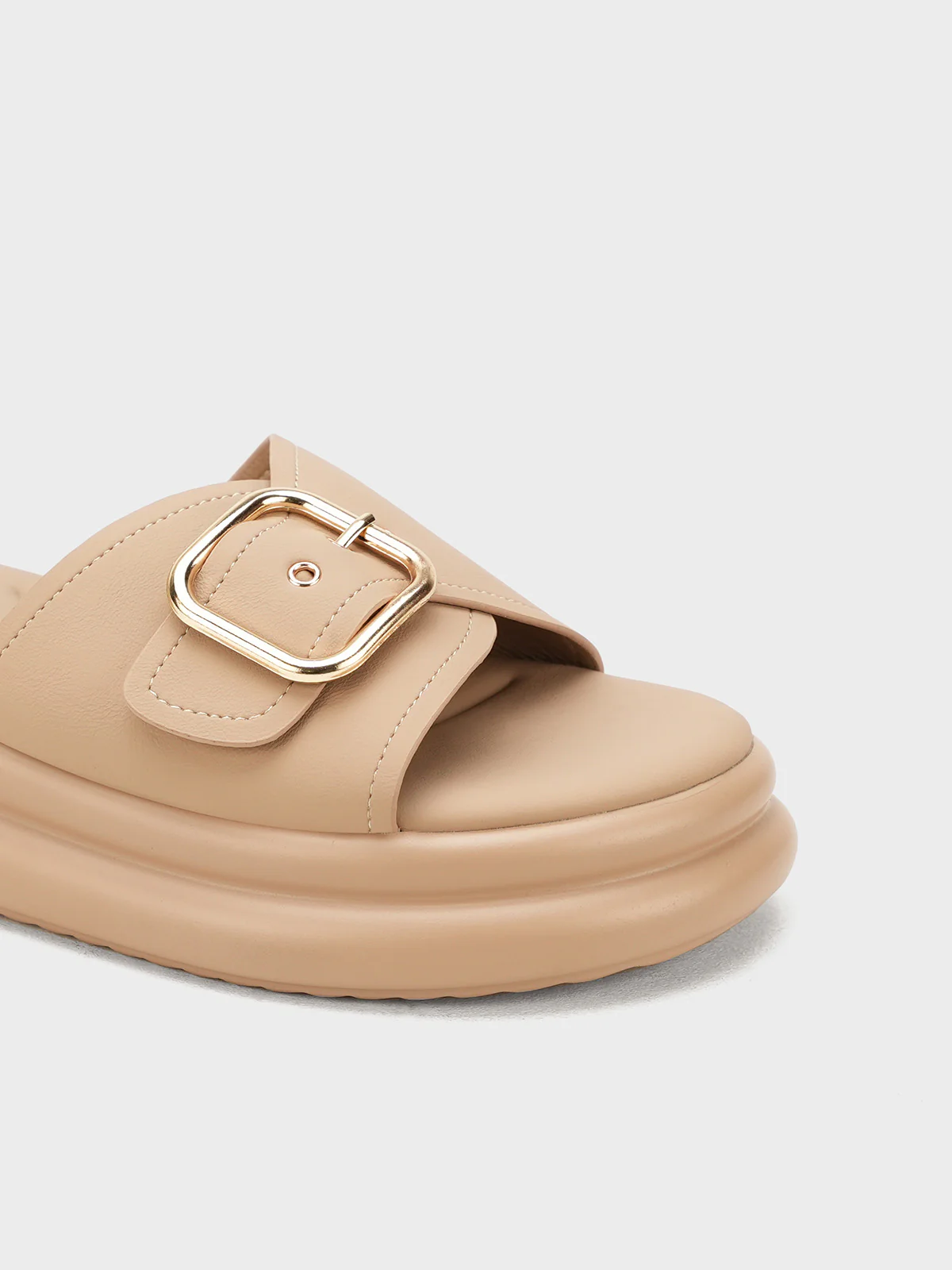 Womens "NEVYA" Easy Slip On Slippers - Image 4