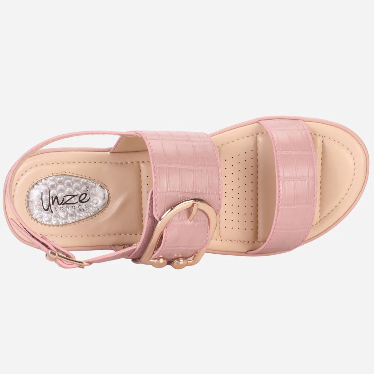 Womens "NIAMA" Open Toe Comfy Everyday Wedge Sandals - Image 4