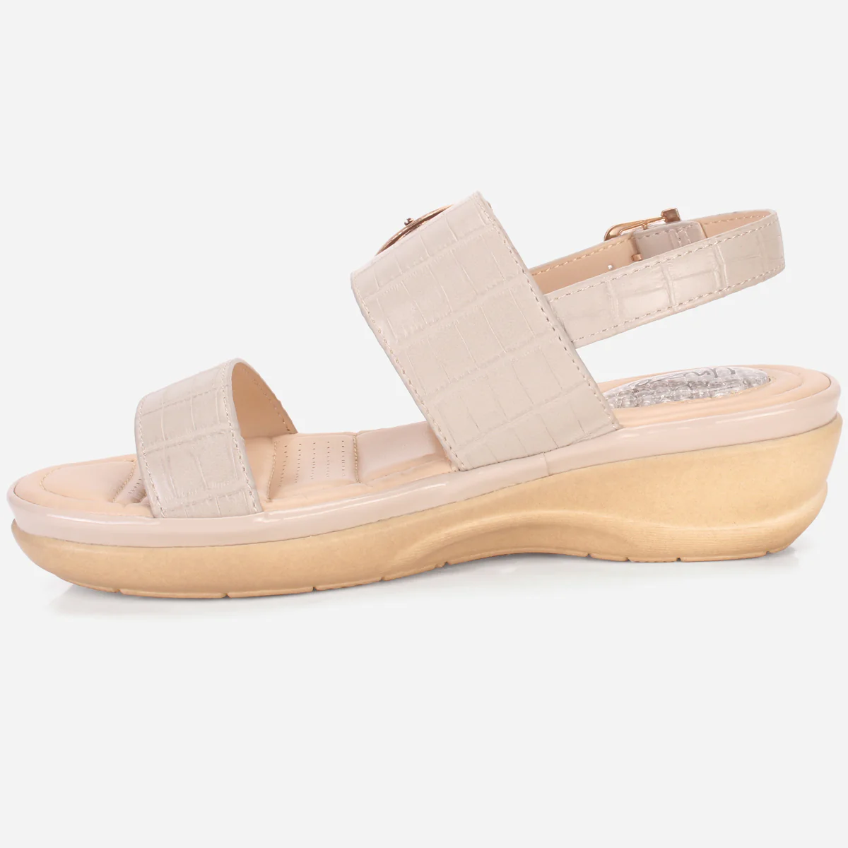 Womens "NIAMA" Open Toe Comfy Everyday Wedge Sandals - Image 3