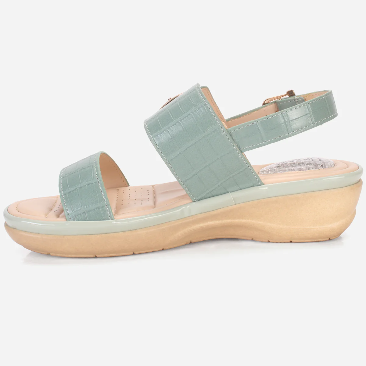 Womens "NIAMA" Open Toe Comfy Everyday Wedge Sandals - Image 3