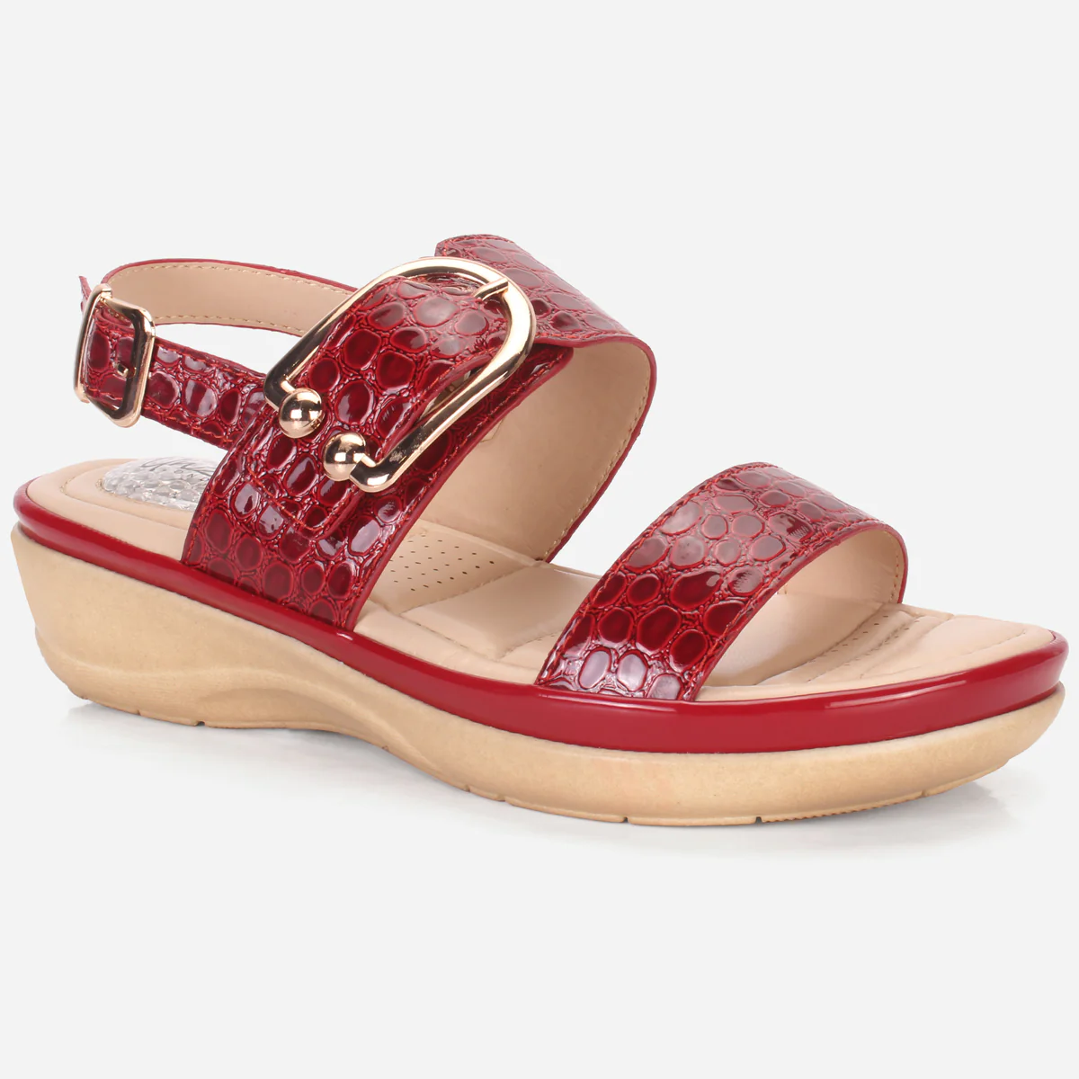 Womens "NIAMA" Open Toe Comfy Everyday Wedge Sandals