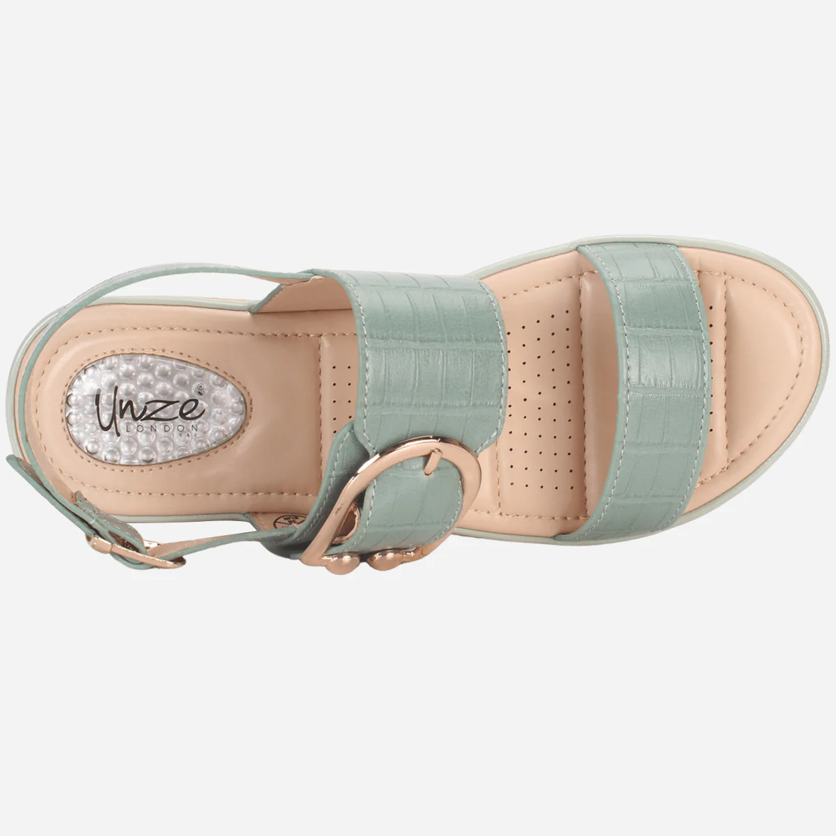 Womens "NIAMA" Open Toe Comfy Everyday Wedge Sandals - Image 4