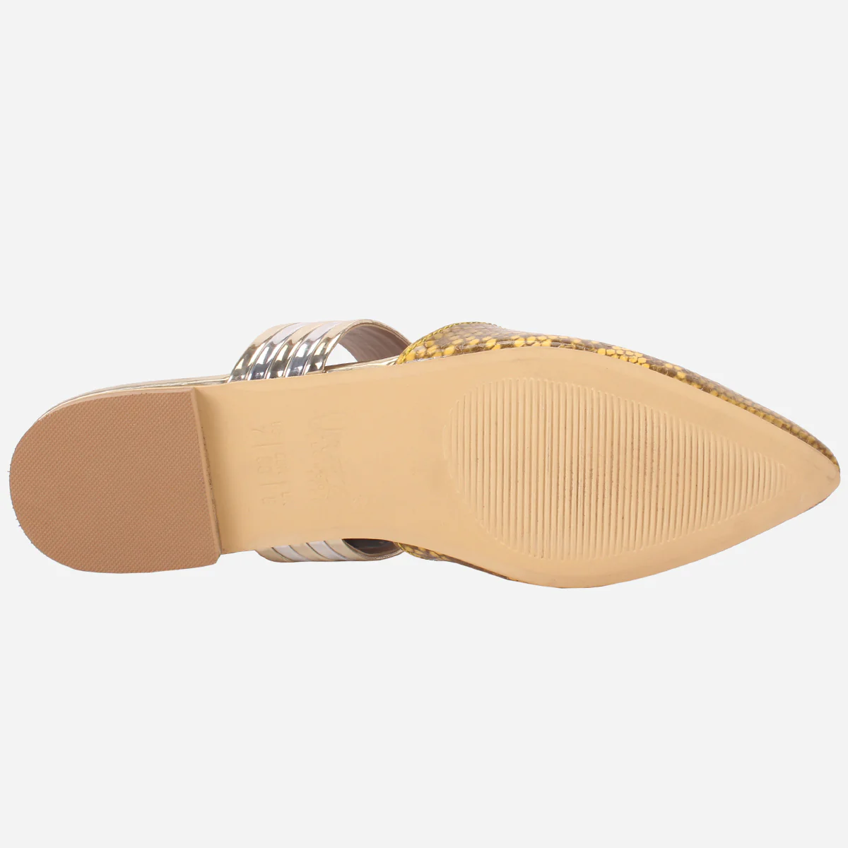 Womens "NISHA" Pointy Slide In Summer Flat Shoes - Image 5