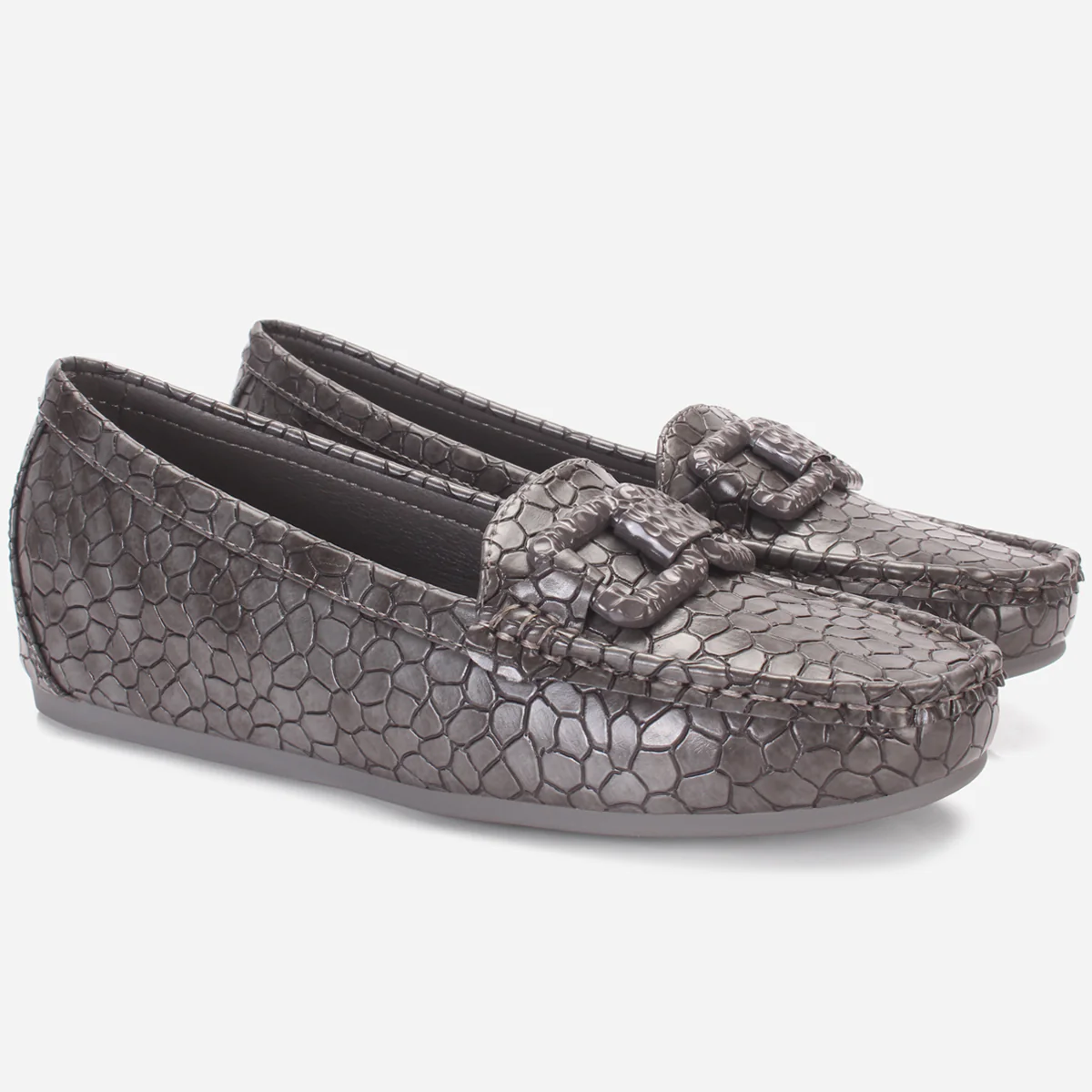 Womens "NOOHRY" Wedge Comfy Slide In Moccasins - Image 2