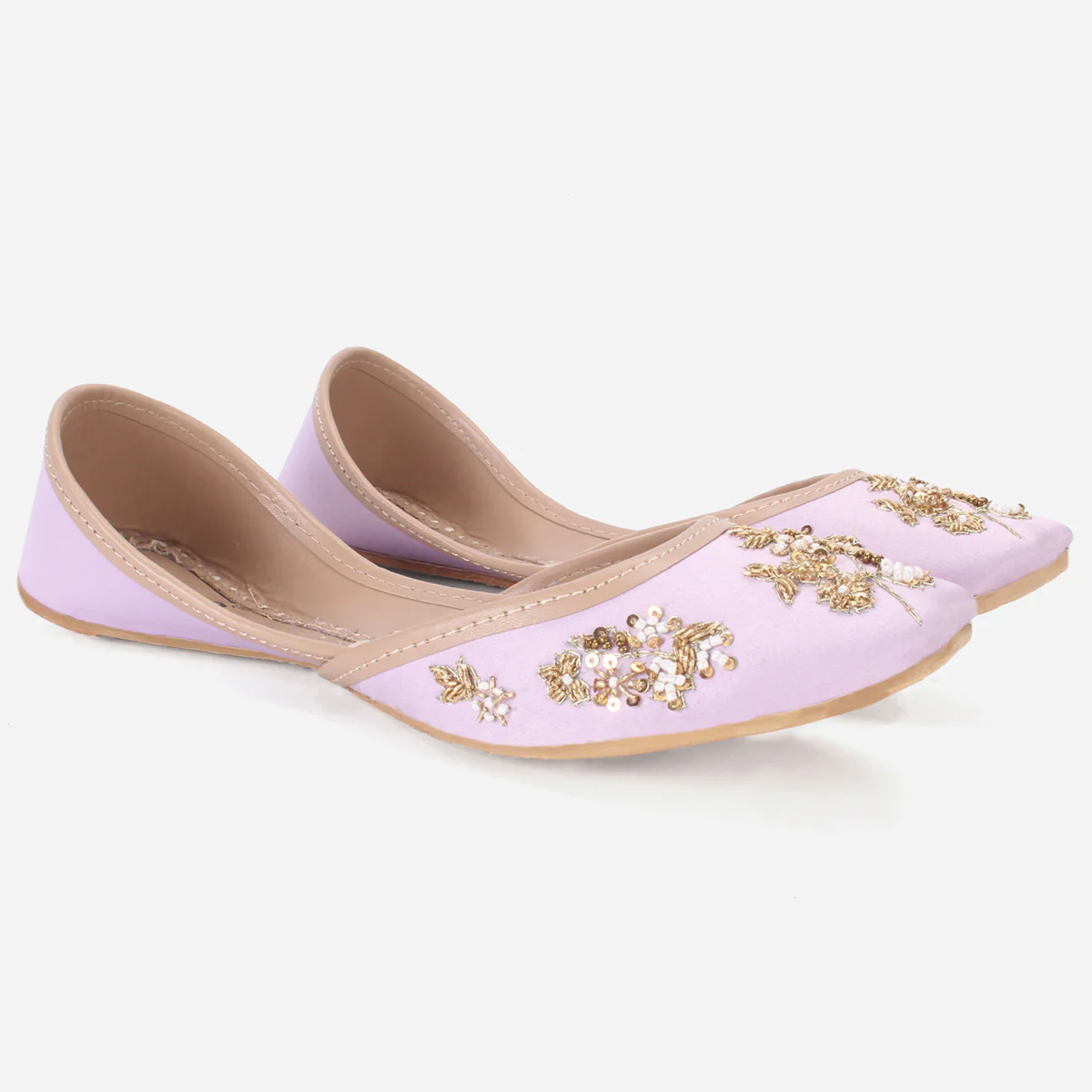 Women's "NOVIE" Embellished Leather Khussa - Image 2