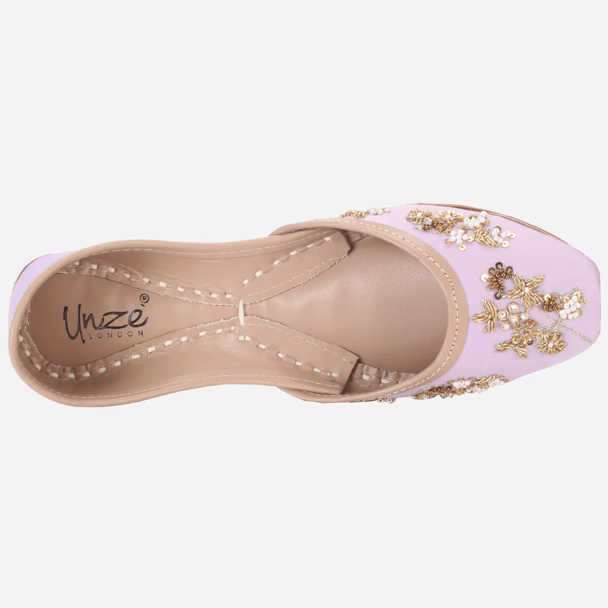 Women's "NOVIE" Embellished Leather Khussa - Image 4