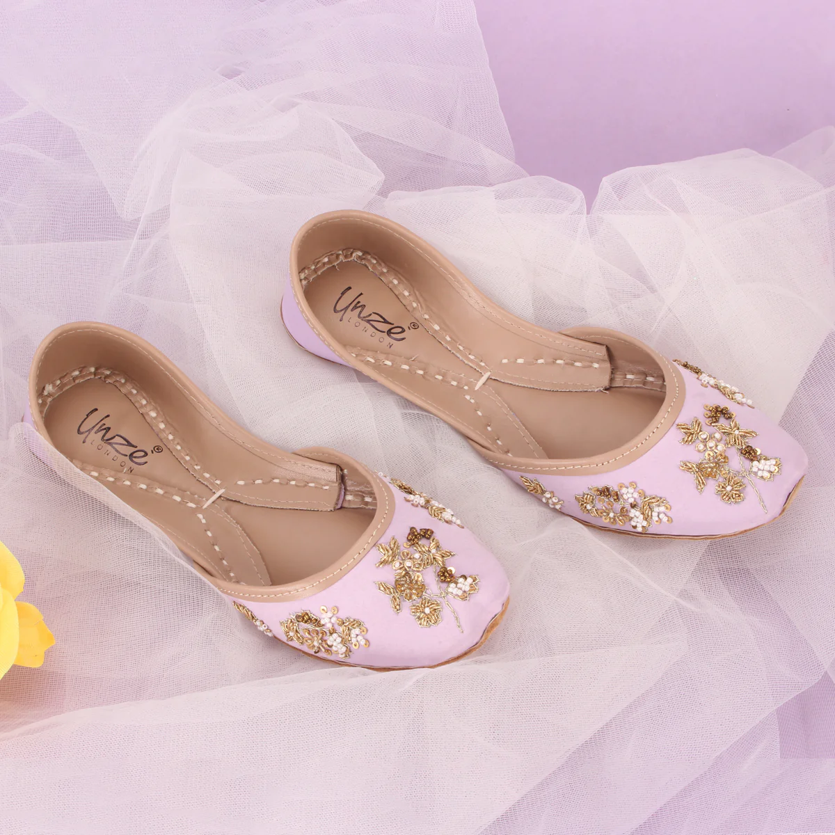 Women's "NOVIE" Embellished Leather Khussa - Image 6