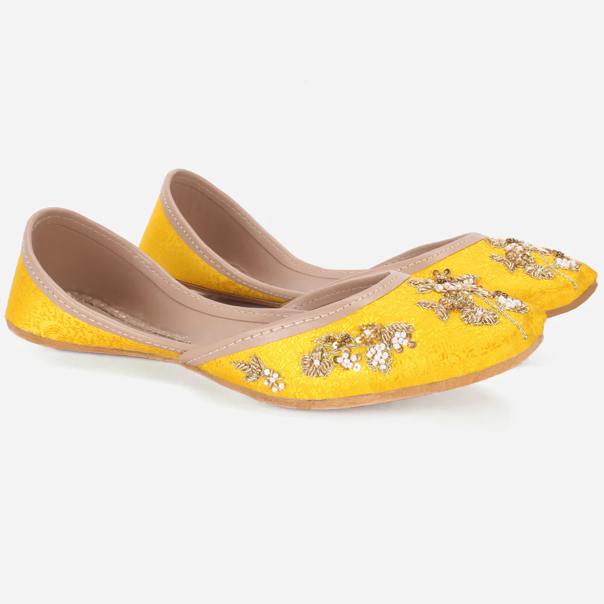 Women's "NOVIE" Embellished Leather Khussa - Image 2