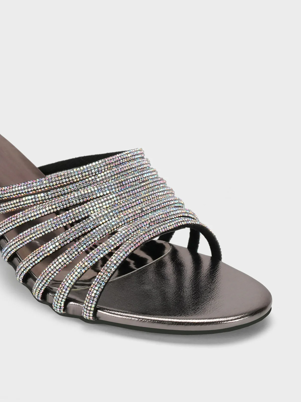Womens "OBERON" Stylish Diamante Sandals - Image 4